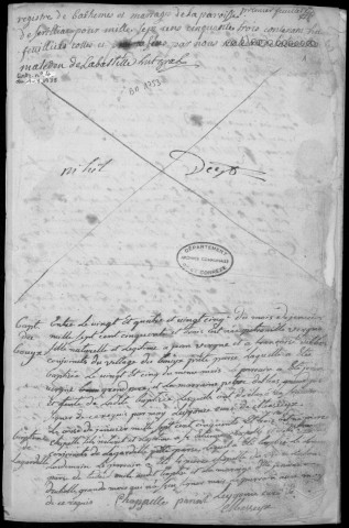 Baptêmes, mariages, sépultures (1753-1762)