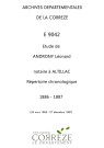 Répertoire chronologique : 26 mars 1886-27 décembre 1887