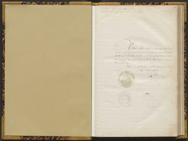 Délibérations du conseil municipal. 16 mars 1873-20 novembre 1892