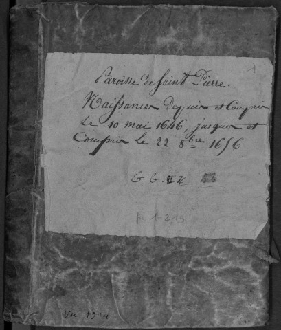 Baptêmes (10 mai 1646-22 octobre 1646), mariages (27 mai 1646-3 novembre 1667), sépultures (8 mai 1646-1667).
