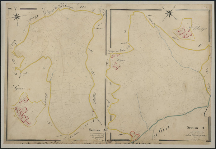 Sections A6-A7 de Goutoule et de la Côte de Mendigoux