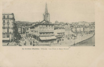 Tulle : "La Corrèze illustrée. - Tulle. - Les places et quai Baluze".
