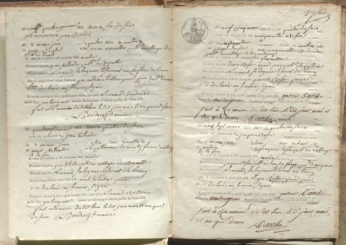 Naissances, mariages, décès (1813-1822)