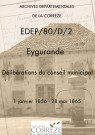 Délibérations du conseil municipal. 1er janvier 1856-28 mai 1865