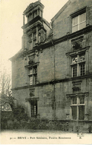 "91 - Brive - Petit séminaire, Fenêtre Renaissance".