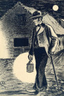Paysan corrézien allant à une veillée.