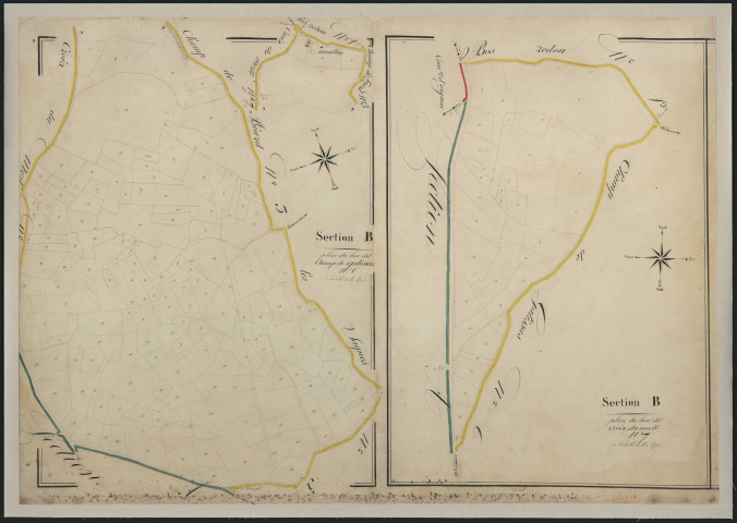 Sections B6-B7 du Champ de Gatissas et de la Croix du Merle