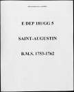 Baptêmes, mariages, sépultures (1753-1762)