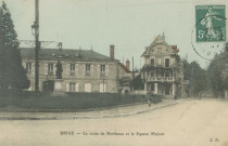 Brive-la-Gaillarde : "Brive - La route de Bordeaux et le square Majour".