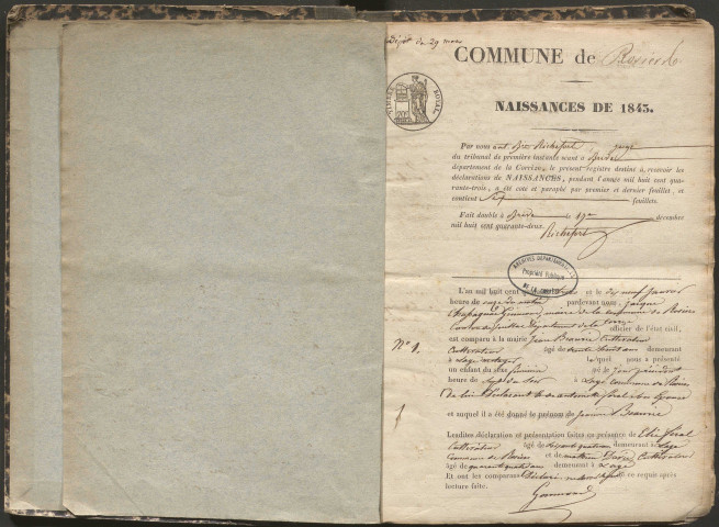 Naissances (1843-1882)