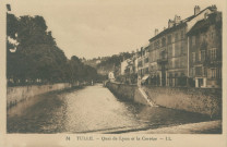 Tulle : "34 Tulle. - Quai de Lyon et la Corrèze".