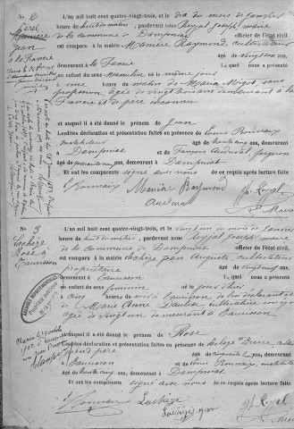 Naissances (1883-1902)