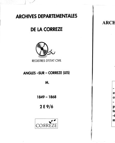 Mariages (1849-1868)