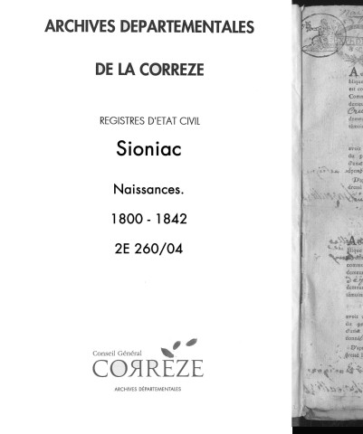 Naissances (1800-1842)