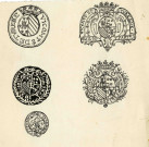 Insigne héraldique et effigies de la monnaie de la vicomté de Turenne.