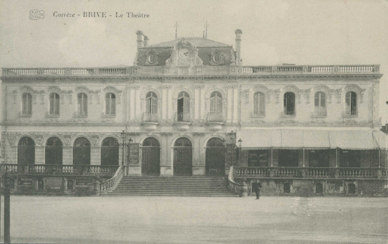 Brive-la-Gaillarde : "Corrèze - Brive - Le théâtre".