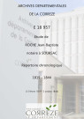 Répertoire chronologique : 15 février 1819-2 octobre 1844