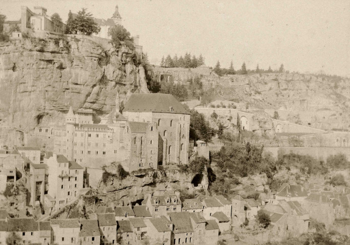 Rocamadour : vue générale.