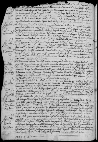 Baptêmes, mariages, sépultures (1743-1762)