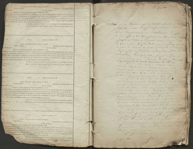 Délibérations du conseil municipal. 8 novembre 1800-9 mai 1812