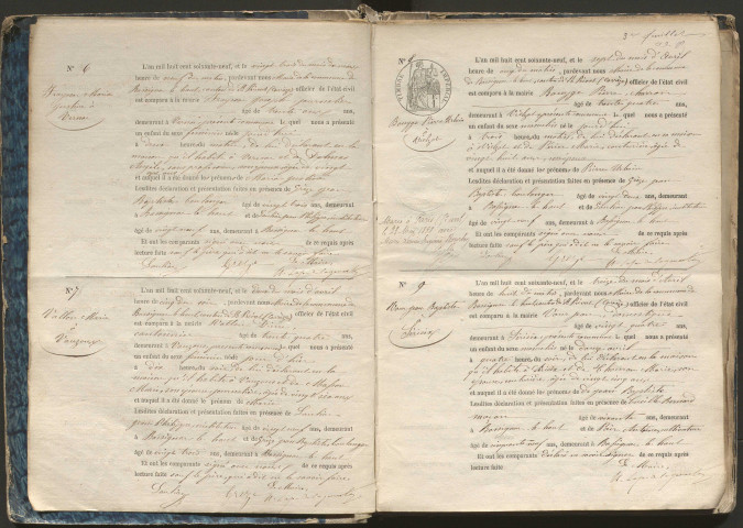 Naissances (1869-1881)