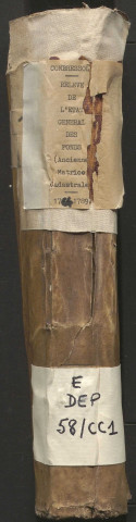 Relevé de l'arpentement général des fonds. 1764-1769