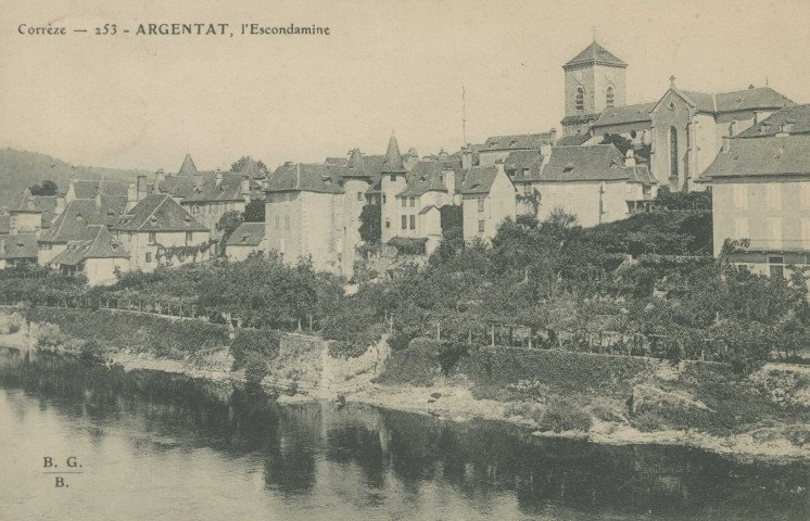 Argentat : "Corrèze - 253 - Argentat, l'Escondamine".