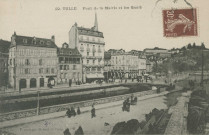 Tulle : "22. Tulle - Pont de la mairie et les quais".