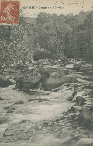 Corrèze, vallée de la Corrèze : "Corrèze - Gorges de la Corrèze".