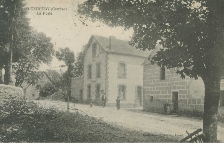 Saint-Exupéry-les-Roches : "Saint-Exupéry (Corrèze) - La poste".