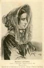"Madame Lafarge, d'après la lithographie d'Emile Lassalle, 1840, Musée de Brives".