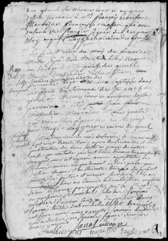 Baptêmes, mariages, sépultures (1733-1755)