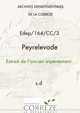 Extrait de l'ancien arpentement.
