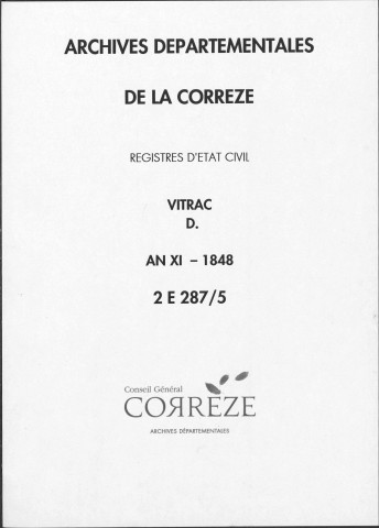 Décès (1803-1848)