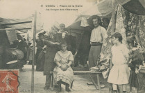 Ussel : "16 Ussel. - Place de la halle - la coupe des cheveux".