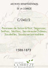 Paroisses de Salon-la-Tour, Segonzac, Seilhac, Sérilhac, Servières-le-Château, Soudeilles, Soudaine-Lavinadière.