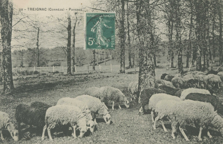 Treignac : "28 - Treignac (Corrèze) - Paysage".