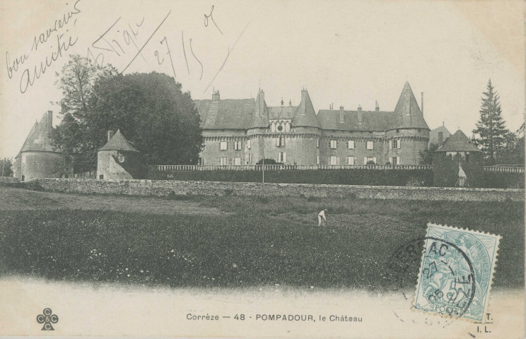 Arnac-Pompadour : "Corrèze - 48 - Pompadour, le château".