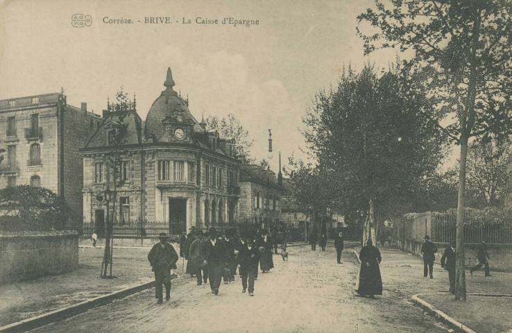 Brive-la-Gaillarde : "Corrèze. - Brive - La Caisse d'épargne".