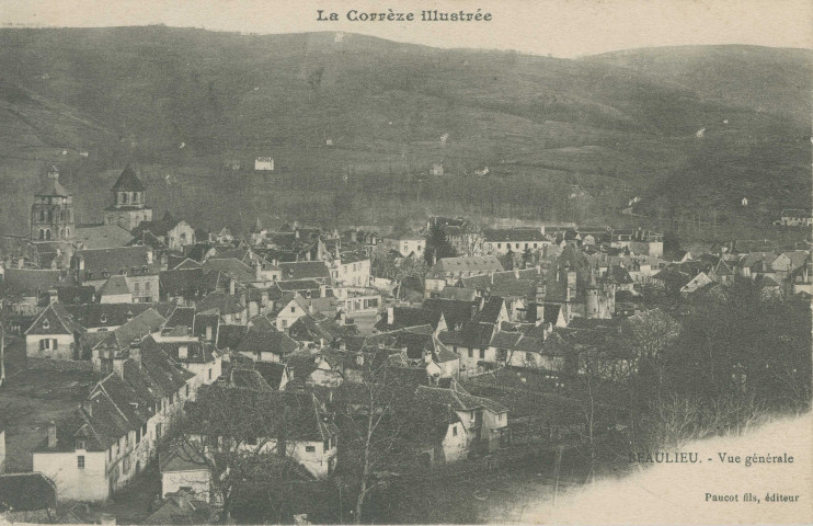 Beaulieu-sur-Dordogne : "La Corrèze illustrée - Beaulieu - Vue générale".