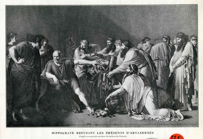 "Hippocrate refusant les présents d'Artaxerxès".