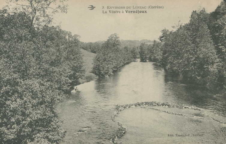 Chamboulive : "9. Environs du Lonzac (Corrèze) - La Vézère à Vernéjoux".
