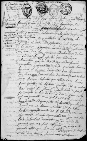 Naissances, mariages, décès (1797-1802)