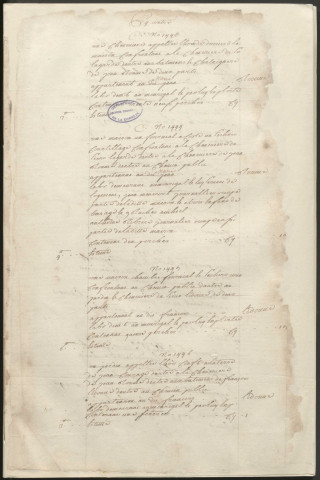 État général des fonds. 1748