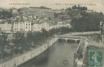 Tulle : "La Corrèze illustrée - 14 - Tulle - Quai Baluze et pont de la Bascule".