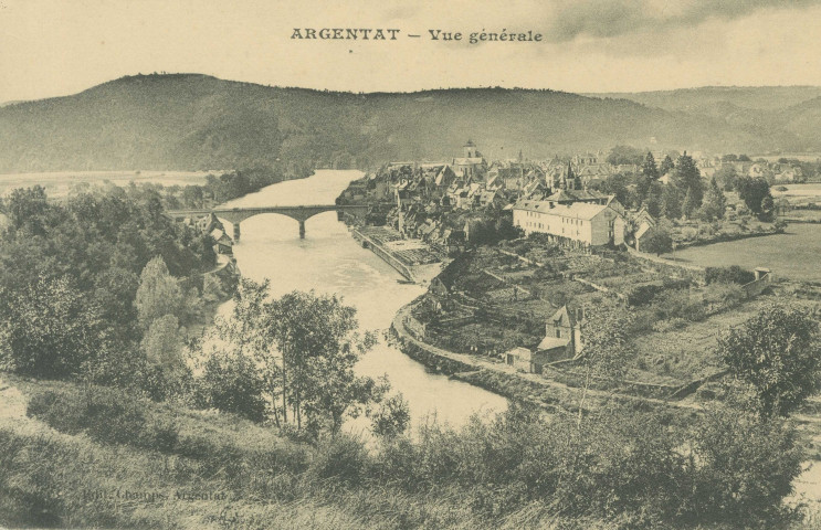 Argentat : " Argentat - Vue générale".