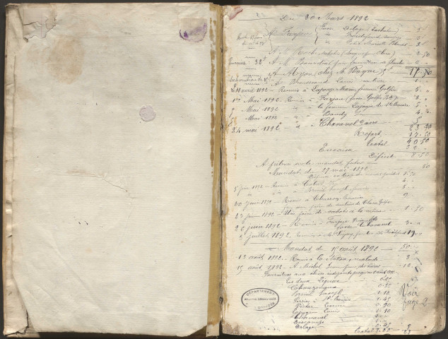Registre des pauvres (29 mars 1778-1894). Délibérations du bureau de bienfaisance (18 mai 1839-31 mai 1897).