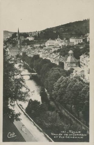 Tulle : "151 - Tulle - Vallée de la Corrèze et vue générale".