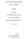 A à V.