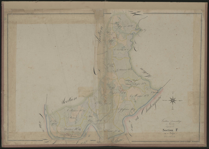 Tableau d'assemblage de la section F de Durfort